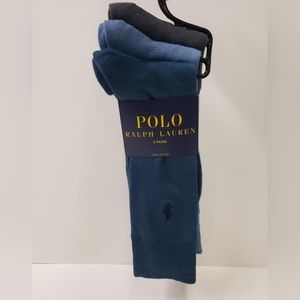 Polo Ralph Lauren Socks Mens 3 pack NWT shoe size 6 - 12.5